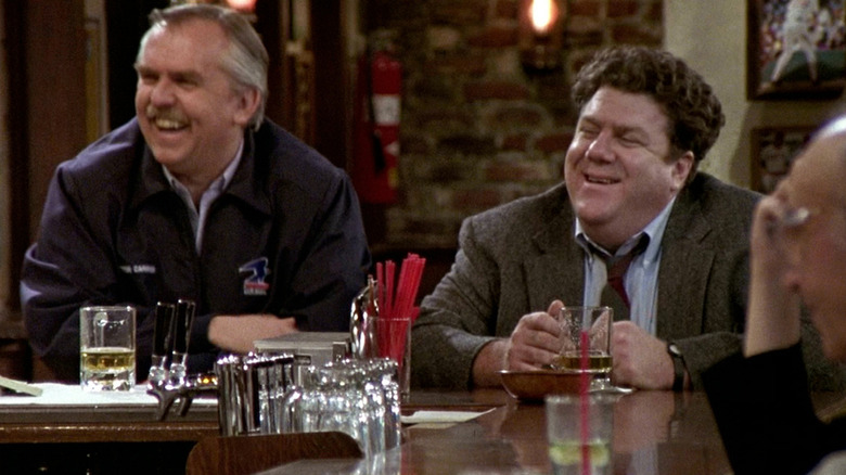 Cheers' Cliff and Norm laughing