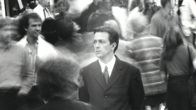 Jeremy Theobald in a crowd in Following