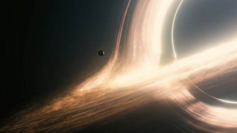 A planet in the void of space