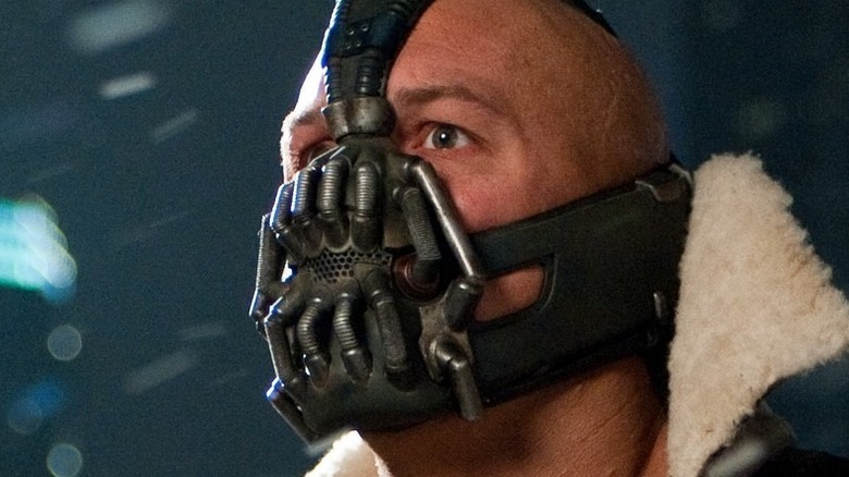 Bane wearing a mask