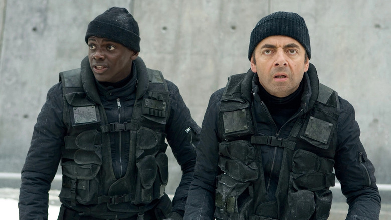 rowan atkinson and daniel kaluuya spy gear Johnny English