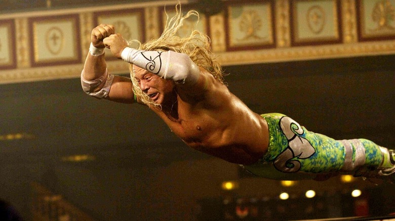 Mickey Rourke splash top rope The Wrestler