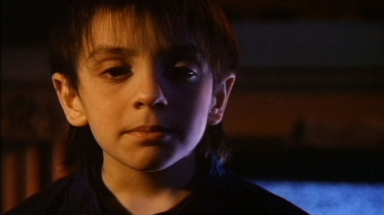 Jarrett Lennon as Joey, looking sick in The Servants of Twilight