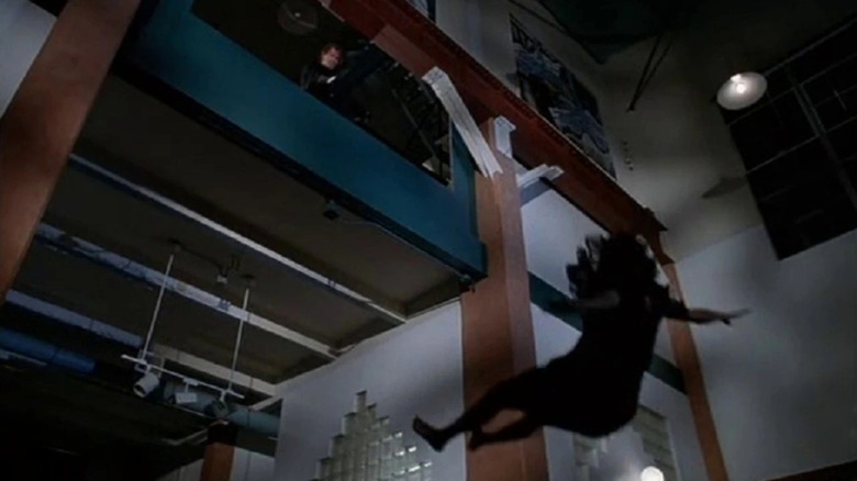 Kevin Conroy as Frank, sending a woman to her death in The Face of Fear