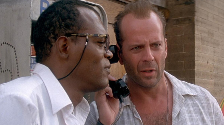 Zeus Carver and John McClane payphone Die Hard with a Vengeance