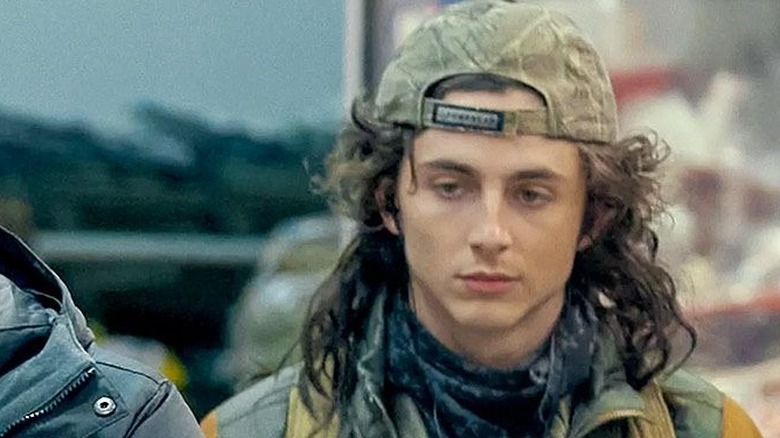 Timothee Chalamet baseball hat.