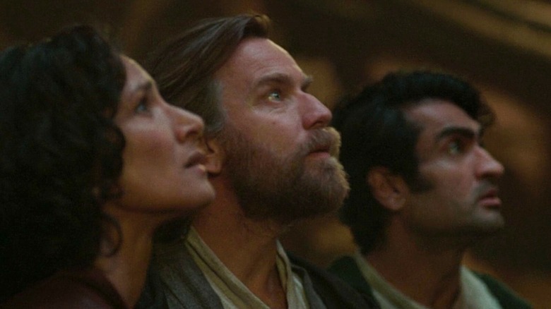 Indira Varma, Ewan McGregor, and Kumail Nanjiani in Obi-Wan Kenobi