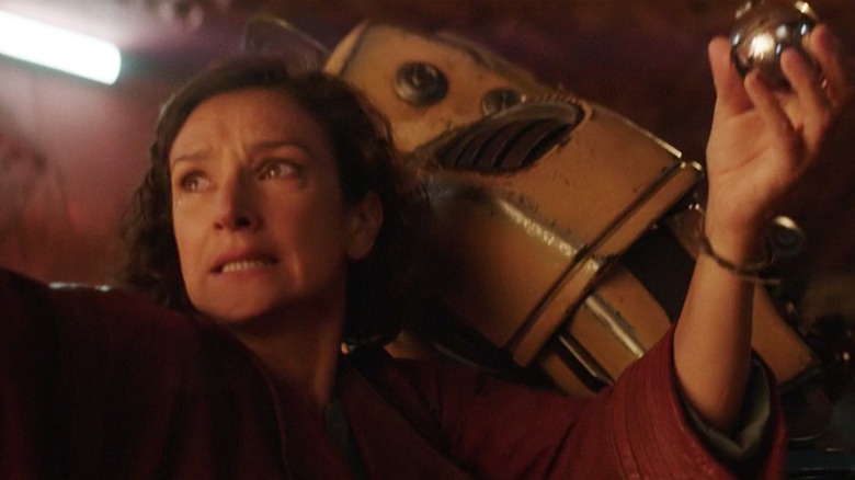 Indira Varma and Ned-B in Obi-Wan Kenobi
