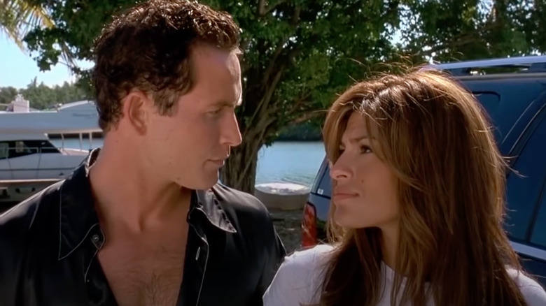 Carter stares at Monica
