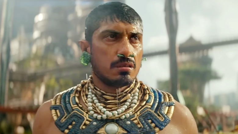 Tenoch Huerta wet nosering earrings Black Panther: Wakanda Forever