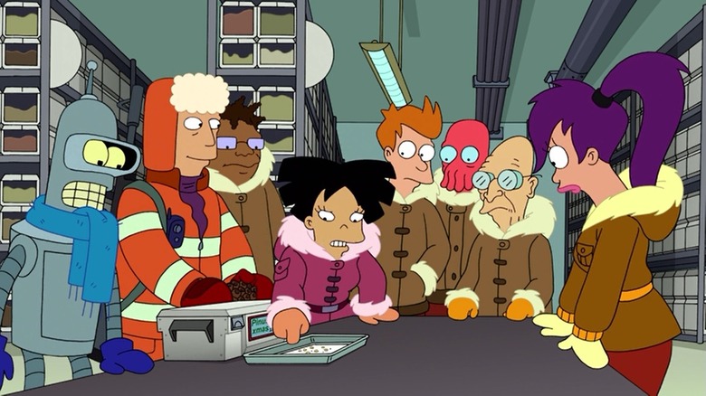 Futurama Holiday Espetacular Bender Hermes Amy Fry Zoidberg Professor Farnsworth Leela
