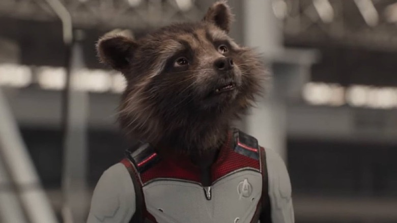 Rocket (voiced by Bradley Cooper) in Avengers: Endgame