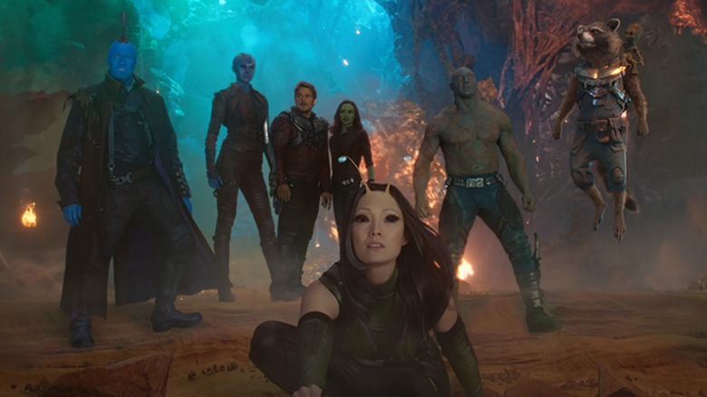 Guardians of the Galaxy Vol. 2 Michael Rooker Karen Gillan Chris Pratt Pom Klementieff Zoe Saldaña Bradley Cooper Dave Bautista