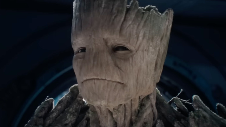 Groot frowns