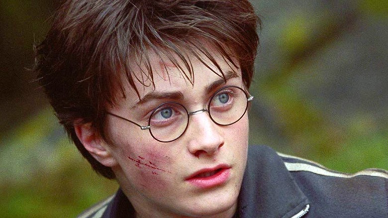 Harry Potter with scratched face