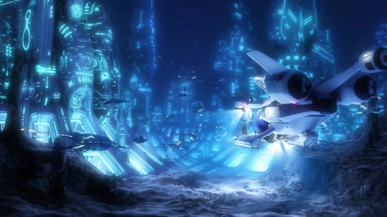 Aliens of the Deep submarine explores underwater city