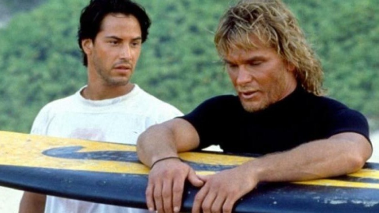 Johnny and Bodhi on beach Point Break