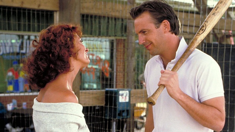 Annie and Bill smiling at each other in Bill Durham