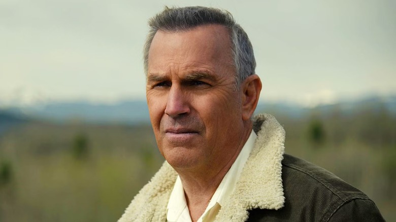 George (Kevin Costner) standing outside in "Let Him Go."