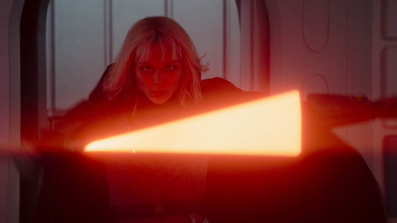 Shin Hati ignites her lightsaber