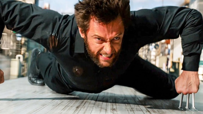 Wolverine takes the train his own way