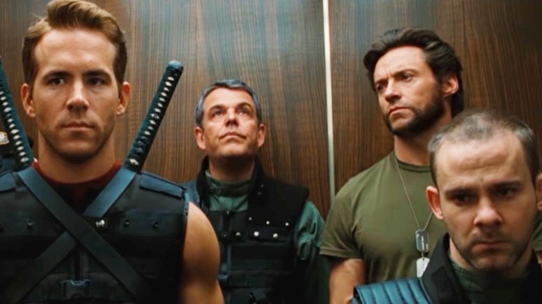 Wade Wilson and Logan share the screen for the first time