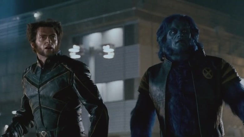 Wolverine stands with Beast