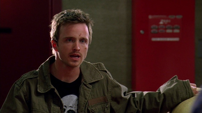 Aaron Paul's Jesse Pinkman looking ahead in Breaking Bad