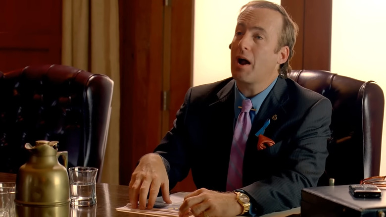 Bob Odenkirk's Saul Goodman speaking in Breaking Bad