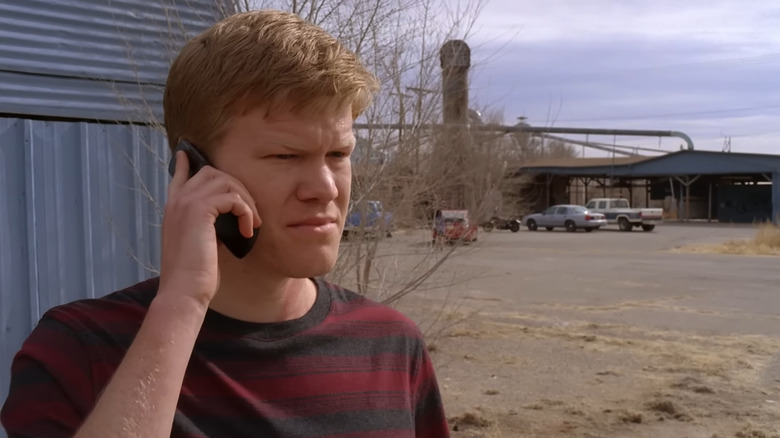 Jesse Plemons' Todd Alquist on the phone in Breaking Bad