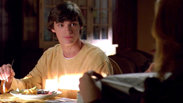 RJ Mitte's Walter White Jr. eating breakfast in Breaking Bad