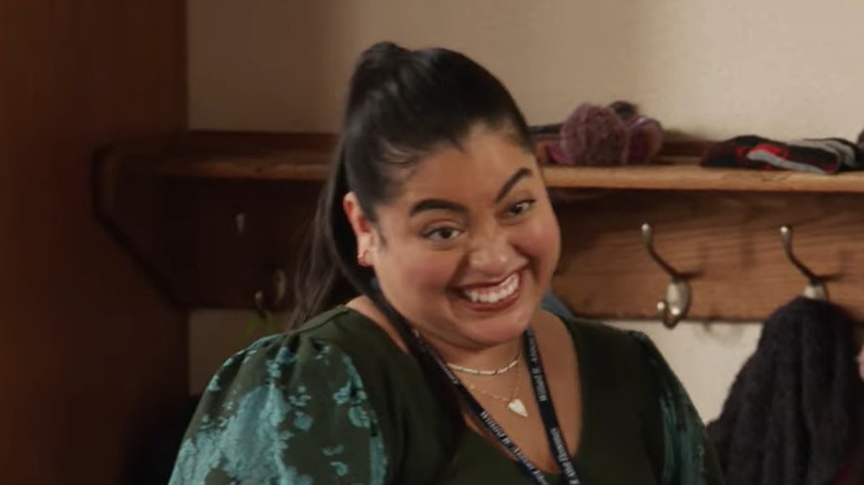 Abbott Elementary's Ashley smiling