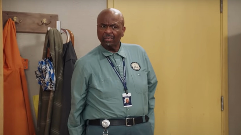 Abbott Elementary's Mr. Johnson glares