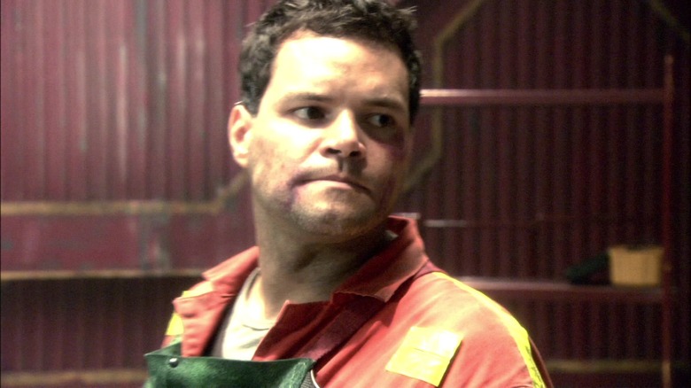 Battlestar Galactica Chief Galen Tyrol standing