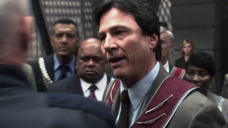Battlestar Galactica Tom Zarek arguing