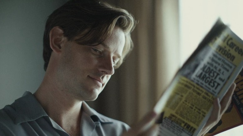 Eddy Robinson Jr. gazing askance at Norma Jeane and Cass