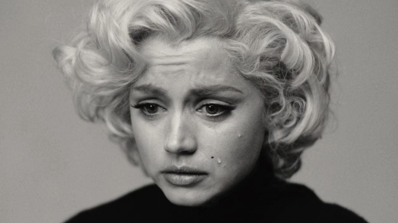 Marilyn Monroe crying during an audition