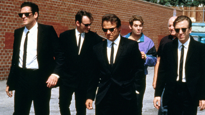 Reservoir Dogs cast walking outside