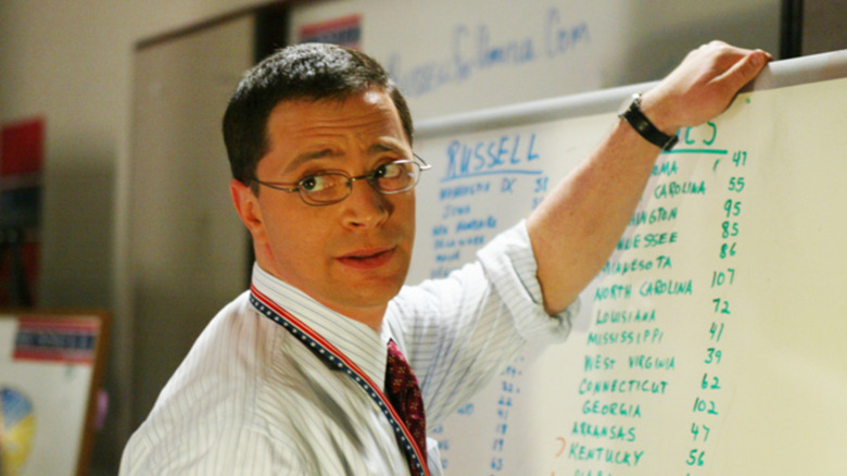 Joshua Malina board shoulder The West Wing