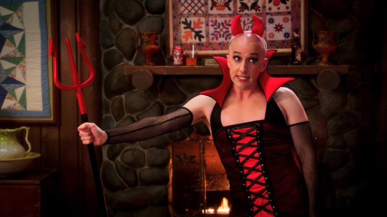 Dean Pelton Jim Rash dressed as the devil