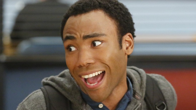 Donald Glover Troy Community worried smile