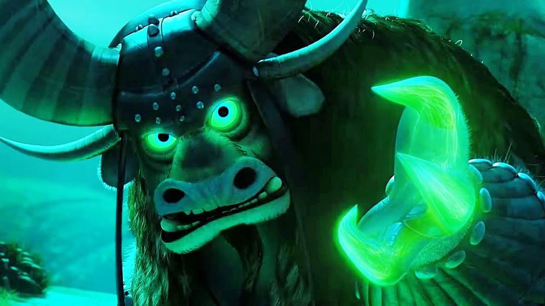 Kai glowing green in Kung Fu Panda 3