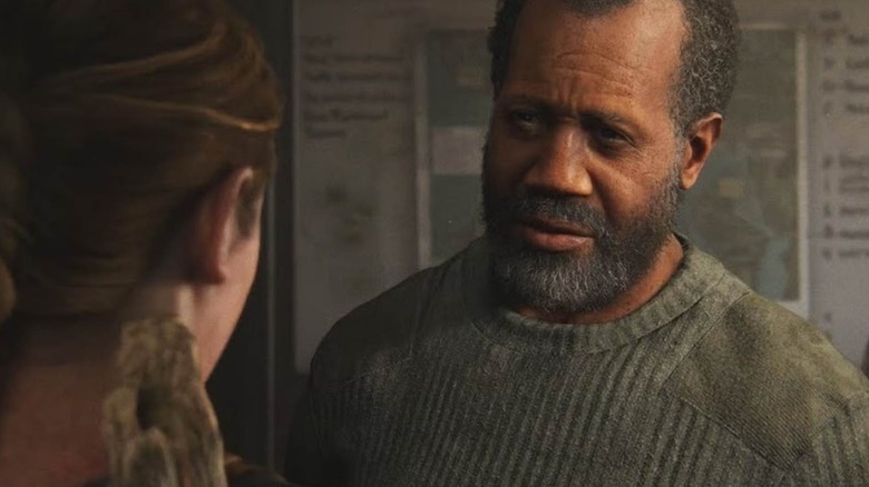 Isaac talking to Abby in The Last of Us