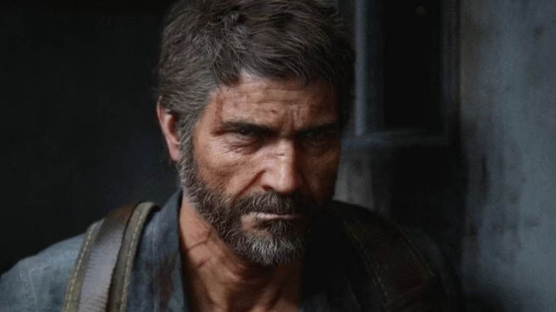 Joel looking angry in The Last of Us