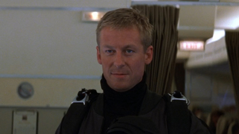 Richard Roxburgh as Hugh Stamp on a plane in Mission: Impossible II