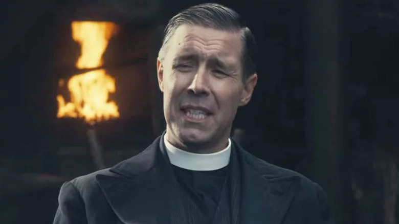 Paddy Considine's Father John Hughes smirking on Peaky Blinders