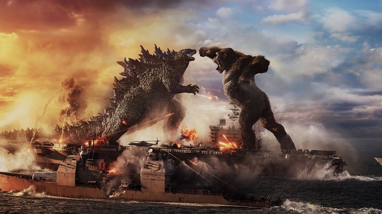 Godzilla vs. Kong ocean fight 