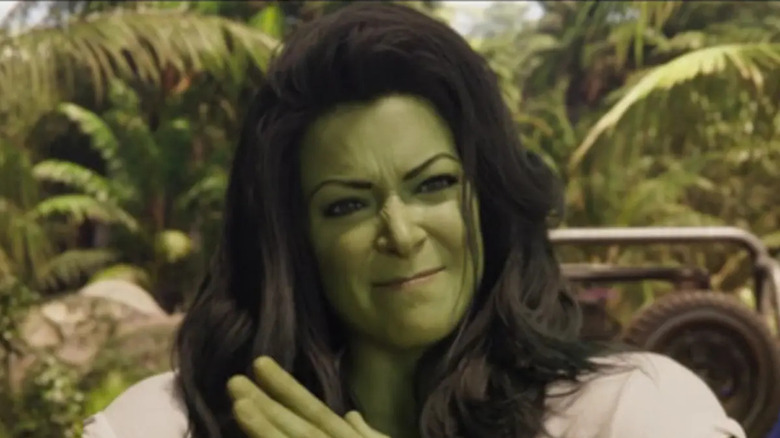 She-Hulk's Jennifer Walters smashing