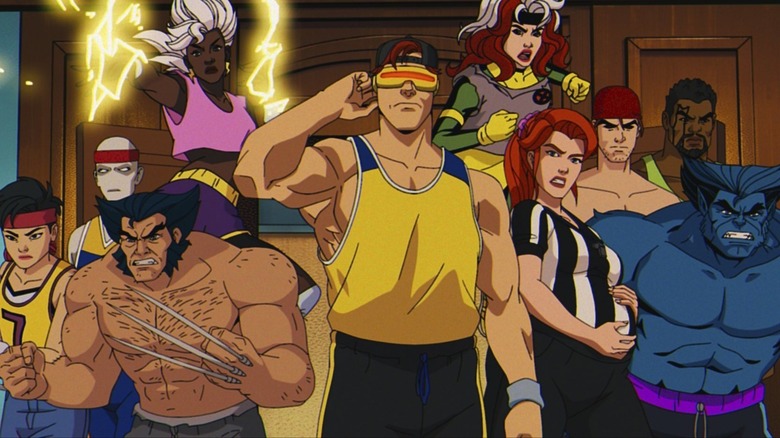 X-Men 97 team shot workout clothes