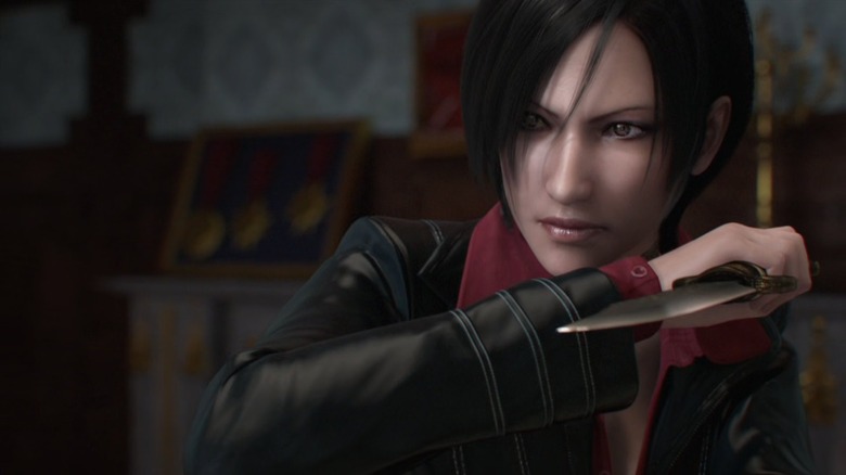 Resident Evil: Damnation Ada brandishes a knife